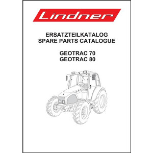 Lindner Geotrac 70, Geotrac 80 Ersatzteilkatalog