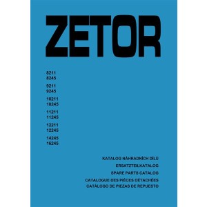 Zetor 8211, 8245, 9211, 9245, 10211, 10245, 11211, 11245, 12211, 12245, 14245, 16245 Ersatzteilkatalog