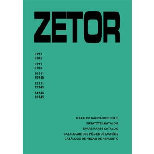 Zetor 8111, 8145, 9111, 9145, 10111, 10145, 12111, 12145, 14145, 16145 Ersatzteilkatalog