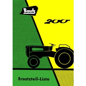 Bautz 200 Traktor Ersatzteilliste