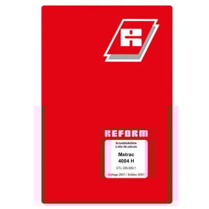 Reform Metrac 4004 H Ersatzteilliste