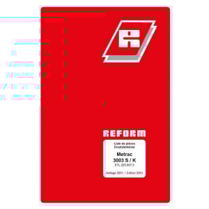 Reform Metrac 3003 S/K Ersatzteilliste