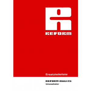 Reform Muli 25 Ersatzteilliste