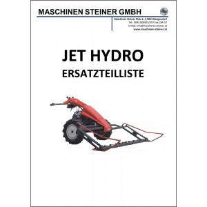 Maschinen Steiner Jet Hydro Ersatzteilliste