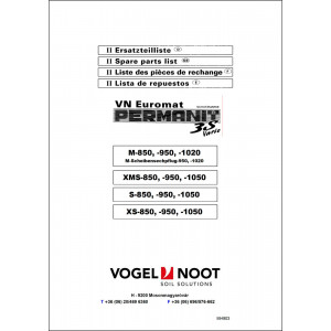 Vogel & Noot Euromat Permanit 3S Vario Ersatzteilliste