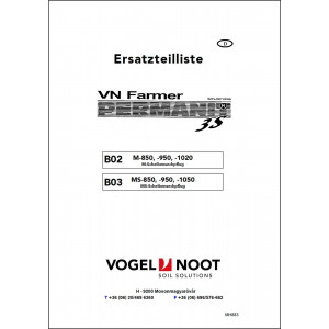 Vogel & Noot Farmer Permanit 3S B02 und B03 Ersatzteilliste