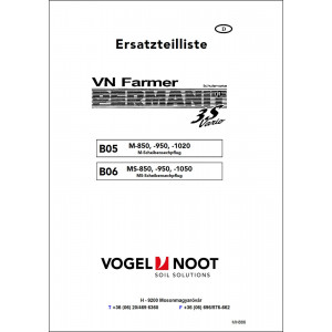 Vogel & Noot Farmer Permanit 3S B05 und B06 Ersatzteilliste