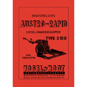 Austro-Rapid S10D mit Stihl Motor Ersatzteilliste
