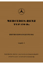 Mercedes Benz 170 Da (Diesel), Betriebsanleitung