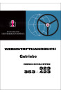 IHC McCormick International Werkstatthandbuch Getriebe Dieselschlepper 323, 353 und 423, Umschlag