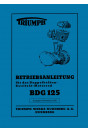 Triumph BDG125 Betriebsanleitung