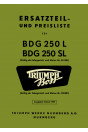 Triumph Boss BDG250L und BDG250SL Ersatzteilkatalog