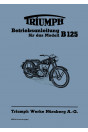 Triumph B125 Betriebsanleitung