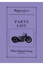 Indian Scout Motorcycle Serie 101 Parts List
