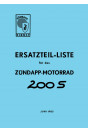 Zündapp 200S Ersatzteilkatalog