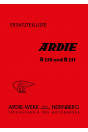Ardie B250 und B251 Ersatzteilkatalog