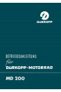 Dürkopp MD200 Betriebsanleitung