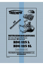 Triumph BDG125 L und BGD125 SL Betriebsanleitung
