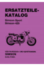 AWO 425 Simson und Simson Sport Ersatzteilkatalog