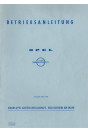 Opel Kapitän 2.5 Betriebsanleitung