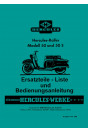 Hercules Roller 50 und 50 S Betriebsanleitung und Ersatzteilkatalog