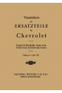 Chevrolet Capitol Serie AA Ersatzteilliste
