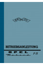 Opel Rekord P II Bedienungsanleitung