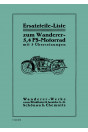 Wanderer 5.4 PS Motorrad Ersatzteilkatalog