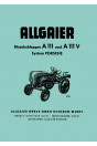 Allgaier A111 und A111V Traktor Betriebsanleitung