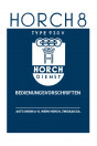 Auto Union Horch 8 Type 930 V Bedienungsanleitung