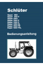 Schlüter Super 850, Super 850 V, Super 1050, Super 1050 V, Super 1250 V, Super 1250 VL, Super 1500 TV, Super 1500 TVL  Bedienungsanleitung