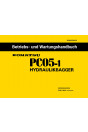 Komatsu Hydraulikbagger PC05-1 Betrieb und Wartung
