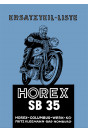 Horex SB35 Ersatzteilliste