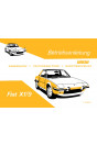 Fiat X1/9 Betriebsanleitung