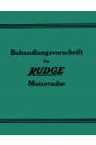 Behandlungsvorschrift für Rudge Motorräder
