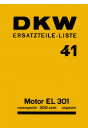 DKW 41 Motor EL 301 Ersatzteilkatalog