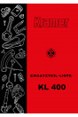 Kramer KL400 Ersatzteilliste