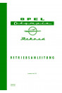 Opel Olympia Rekord Betriebsanleitung
