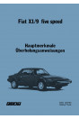 Fiat X 1/9 Five-Speed Überholungsanweisungen