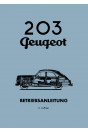 Peugeot 203 Betriebsanleitung