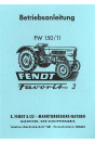 Fendt Dieselross FW150/11 Betriebsanleitung