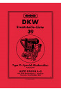 DKW Stationärmotor Sachs Ersatzteilkatalog
