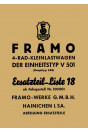 Framo V501 Ersatzteilkatalog