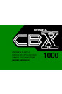 Honda CBX1000 Fahrerhandbuch