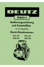 Deutz F2L514 F3L514 A2L514 A3L514 Motor Bedienungsanleitung und Ersatzteilliste