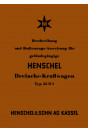 Henschel Typ 33 D1 Betriebsanleitung