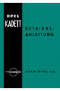 Opel Kadett 1.1 Liter Betriebsanleitung