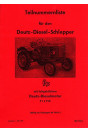 Deutz D15 Dieselschlepper mit Motor F1L712 Ersatzteilkatalog