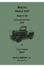 Willys Jeep CJ-3B Parts List