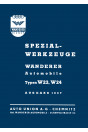 Wanderer W23 und W24 Spezial-Werkzeuge-Katalog